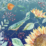 10종 DIY 명화그리기 유화그리기 세트 해바라기 꽃 행운 나비 새 일러스트 추상화 풍경화 아이러브페인팅 캔버스 액자 프레임포함 F0063... 