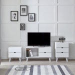 티비 선반 스탠드 받침대 장식장 수납 안방 집 공간 거치대 넓은 폭 오크 화이트 원목 낮은 우드 서랍 협탁 TV 다이 와이드 거실장 풀 세트 4컬러... 