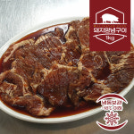 뼈 없는 돼지양념갈비 1kg 밥반찬 술안주용 아이반찬 부드러운 목살 양념육 : 장어천국 풍천민물장어직판장