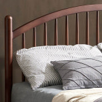 투게더 고무나무 원목 원통형 Q,SS 침대(매트제외)-월넛 : 진영 가구