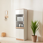 전자렌지 주방 수납장 슬림 키 큰 렌지 대 틈새 밥솥 장 다용도 레일 선반 진열장 장식장 : 로라우드