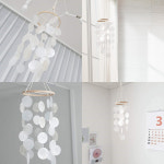 드림캐쳐 마크라메 썬캐쳐 썬라이트 빈티지 소품 인테리어 영롱 자개 모빌 : 대한