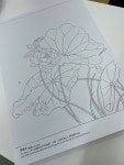 기초 연화도 2 민화 도안 연꽃 배우기 그리기 DIY 취미그림 : 본그라미