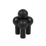 체어서퍼 블랙 코트핏 12미리 테이블 풋커버 : 체어서퍼