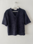 [lastSALE] 모어덴 팬시 하프 니트 ( blue/ deepgray) : UNDER PARADISE