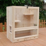 다람쥐 케이지 원목 대형 햄스터 하우스 실내 사육 : 코디니까