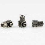 M5-4mm 팔꿈치 공압 파이프 에어 호스, 퀵 피팅 미니 커넥터, 아이언, 무료 배송, 20 개 : -필로티-
