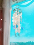 인어의 노래 자개 썬캐쳐 모빌, 화이트 인테리어 소품 집꾸미기 감성캠핑 : 앨리스 아뜰리에