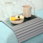 LENUE 레뉴 천연 대나무 소파 팔걸이테이블 우드 사이드테이블 - 집들이선물 소파트레이 : 레뉴앤코