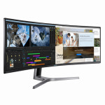 삼성전자 QLED 32:9 49인치 슈퍼 울트라 와이드 게이밍 모니터 HDR LC49RG90SSKXKR : CH Mall