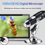 조정 가능한 1600X 디지털 현미경 휴대용 휴대용 디지털 USB 돋보기 전자 고화질 endosco 확대 : 빅플렉스