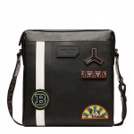 발리 BALLY 스킬 패치 로고 보바인 소가죽 크로스백 메신저백 블랙 : 스테이리프