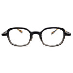 [Viewmall/뷰몰] FACTORY900 X VIOROU AI COL.112 팩토리900 X 바이오루 AI 스퀘어 투톤 뿔테 남자 여자 유니크 일본 안경테 : View mall