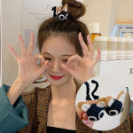 홀리지 레이볼 고양이 헤어 똑딱핀 : 홀리지가방