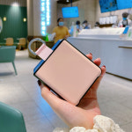 심플 컬러 갤럭시 ZFlip 폰 가죽 케이스  f7000 f7070 링 클로징 : 플레쉬