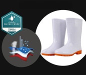 주방장화 위생 방수 장화 남녀안전 노보화 텃밭 농업 청소 정육점 장화 : 다주라