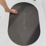 목욕탕깔판 발깔개 목욕탕 유럽풍 네이비 작은 발매트 카페트 : 히엘홈