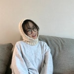 [5color]손뜨개 니트 바라클라바 (후드넥워머) : 슬로우멜로디