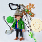 플레이모빌 와~~이건 오잘공일쎄! 골프키링 보스톤백키링 보스턴백키링 골프백키링 캐디백키링 이니셜키링 : 몽키링