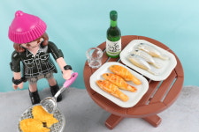 [미니어처] 한국음식 김밥 떡볶이 비빔밥 미역국 김치 납골당 납골당미니어처 납골당음식 생선 생선구이 송편 인형 소품 인테리어 장식 : 담고앤담고