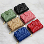 G8947 블루마운트 양가죽 퀼팅 여성 반지갑 월렛 : 조이티