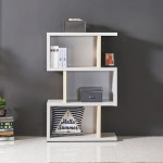 3단 좌우 인테리어 책장 특이한 슬림 낮은 틈새 예쁜 우드 거실 서재 아이방 원룸 책꽂이 : 로라우드