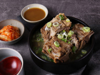 진한주옥 별미 돼지목뼈 갈비탕 100% 진짜 갈빗대 수제 왕갈비탕 : 진한주옥