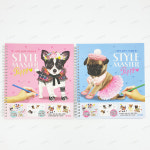 8000 스타일 마스터 퍼피 2종세트-색칠놀이 스티커북 : 키즈타임몰