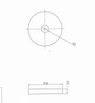 LaB6 target 38mmDia x 5.5mmTh : 에이치투2