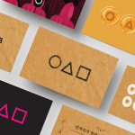 오징어게임 명함 오징어01 무코팅 일반지 단면500매 제작 초대장 티켓 미용실 업종 카페 : 인팟 Inpod