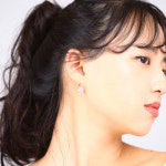 [JFF]14K 8mm큐빅스톤 자석원터치링귀걸이 H1034 : 쥬얼리팜므파탈