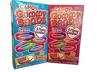 Candy Gummy Bands Classroom Exchange, Gluten Free, 32 Piece Gummy Band Card Packs 캔디 구미 밴드 : 해외직구 글로마켓 B