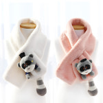 주누하우스 키즈 너구리 밍크 퍼 목도리, 유아 아동 어린이 초등 머플러 털 넥워머 : 주누하우스