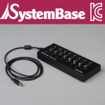 SystemBase(시스템베이스) 8포트 USB 시리얼통신 어댑터, RS232 컨버터 Female : 퍼니케이블