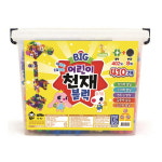 BIG 어린이 천재 사각블럭 410P 교육블럭 블럭세트 소근육 집중력발달 키즈팡팡 : KIDS팡팡