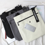 G5525 GND 영문레터링 에코백 앞포켓 데일리 심플백 : 조이티
