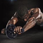 1PC 근육 트레이너 휠 내구성 블랙 복부 피트니스 운동 롤러 훈련 홈 체육관 휘트니스 장비 : 킴스문고