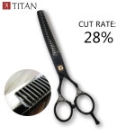 미용가위 커트 헤어컷 이발 헤어 미용 헤어샵 미용실 이발소 애견미용 바버샵 리젠트컷 TITAN 헤어 컷 숱이 블랙 컬러 풀 미용 이발 가위... 