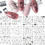 네일 케어 드릴 니퍼 흡진기 손톱 정리도구 거치대  젤네일 36pcs 스티커 데칼 세트 편지 섹시한 여자 꽃 물 전송 슬라이더 아트 호일 장식... 