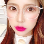 여자 투명 안경테 검정 얇은 뿔테 패션 얼굴형에맞는 시력보호 자외선 블루라이트 차단 안경 : 페이스오프안경