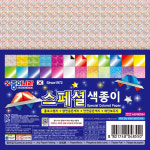 반짝이색종이 (홀로그램+금은색지+레인보우색종이) 종이나라 스페셜색종이 24매 : 이안 학습준비물