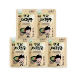 섬진강재첩국 하동 정담 국내산 푸른수산재첩국 5팩 : 지넬리