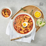두끼 쫄볶이 4팩 밀키트 떡볶이 밀떡 어묵 볶이 국물 분식 : 두끼