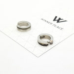 링 귀찌 블랙엣지 서지컬스틸 논피어싱 남녀공용 귀걸이(한쪽귀) : 위너플레이스