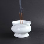 백자 당초문 도자기 향로 S 향홀더 향버너 : 손이야기