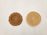 라탄 공예 재료 DIY 키트 티코스터 작은접시 2개 만들기 라탄키트 (동영상 제공) : 자연 라탄