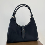 belted bag 블랙 벨트 포인트 토트백 벨티드 숄더백 데일리 가방 : mayz 메이즈