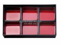 서경칠기 도시락1호6구 사각도시락 일식도시락통 찬합 멜라민업소용 : 남문종합주방