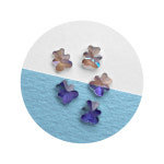 글라스 곰돌이 네일 스톤 5개입 4종 유리네일 파츠 : 네일재료쇼핑몰네일아이