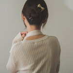 유라운드 U핀 리본 메탈 헤어 유핀 올림머리 비녀 : 오다마켓